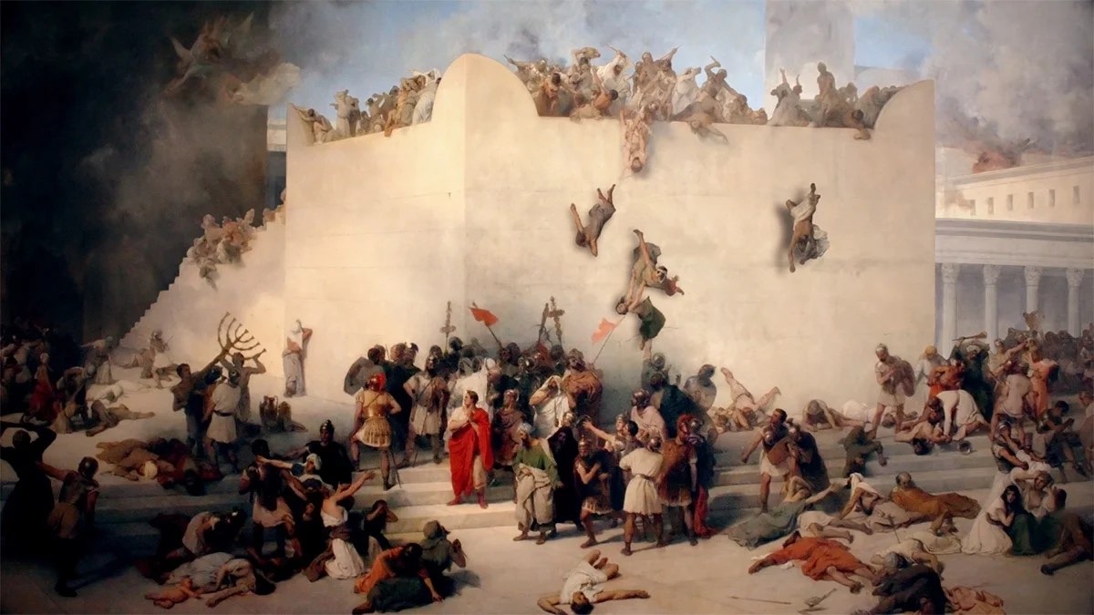 The Destruction of the Temple of Jerusalem — Francesco Hayez, 1867